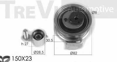 TREVI AUTOMOTIVE kd1327 -  Комплект ремня ГРМ